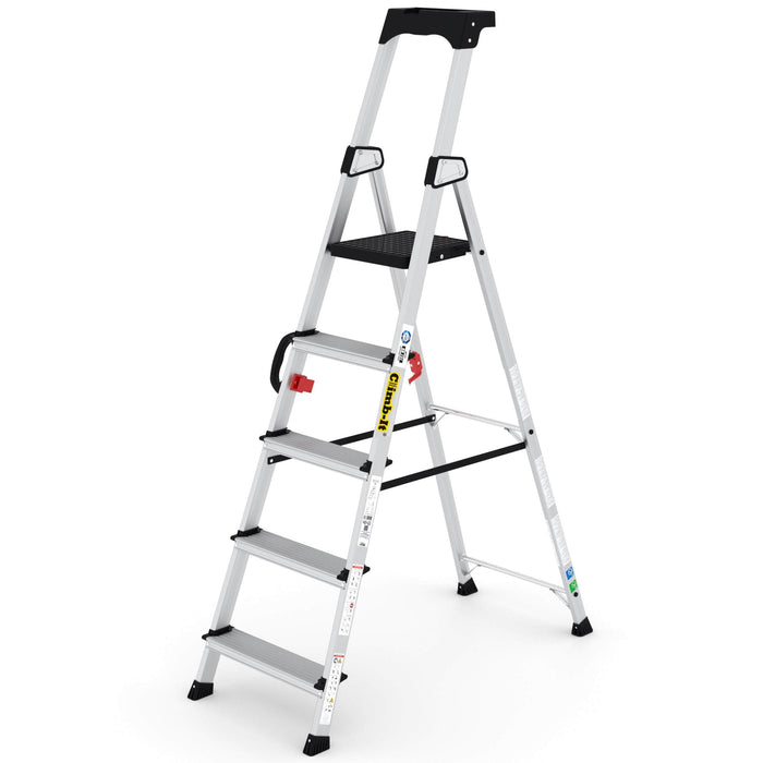 Folding Stepladder with 5 treads