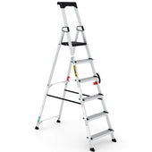 Folding Stepladder with 6 treads