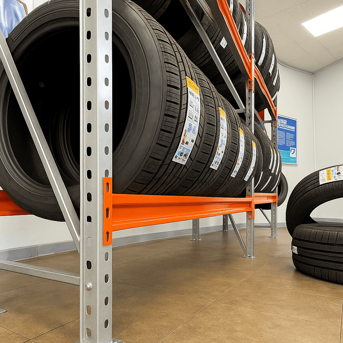 Longspan Tyre Racking Shelving System Starter Bay - Range of Heights, 2m / 1350mm, Filstorage
