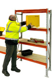 longspan workstation shelving close up
