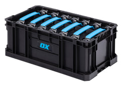 OX Tools ToolTrekWall Hanging Crate with 7 Mini Organisers