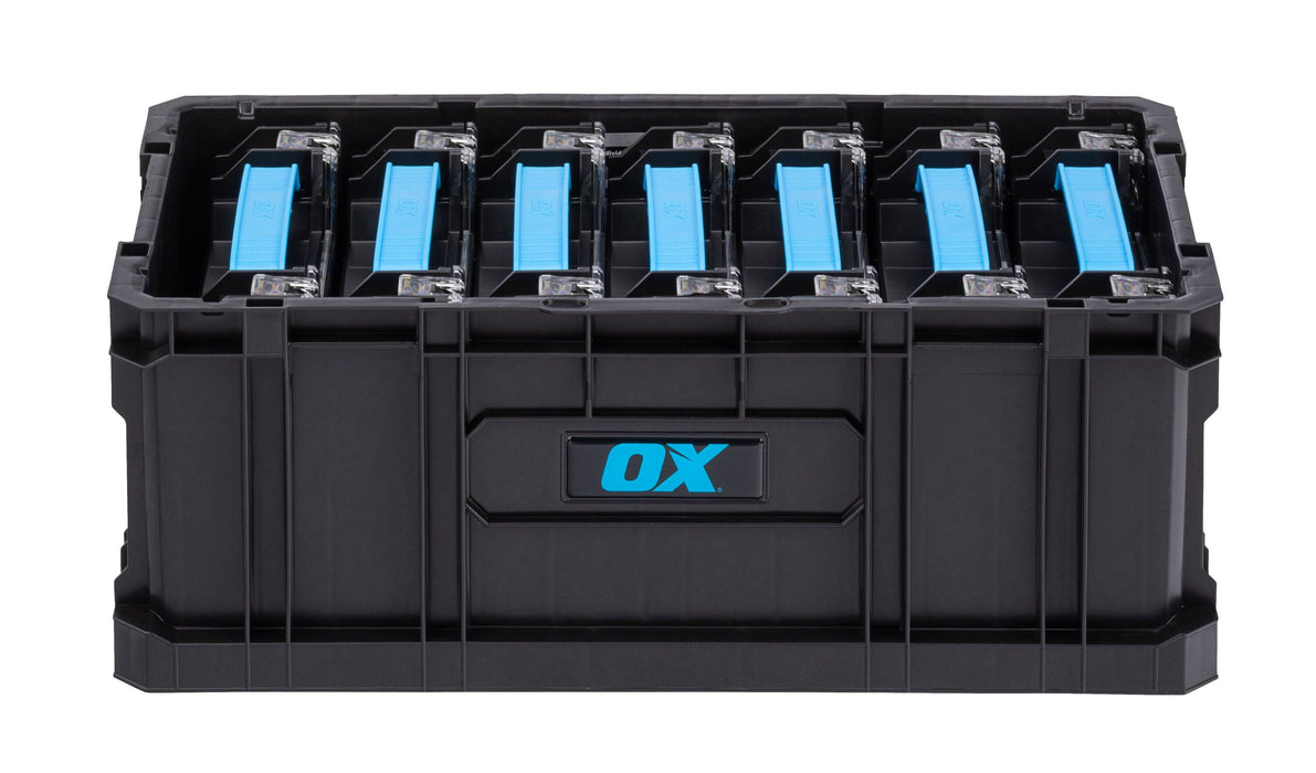 OX Tools ToolTrekWall Hanging Crate with 7 Mini Organisers