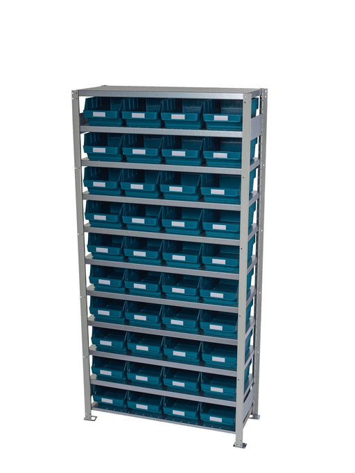 Complete Shelf Unit Rack with Bins