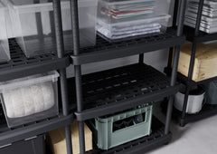 Vented Recycled Plastic Shelving 70kg/level 1836/5