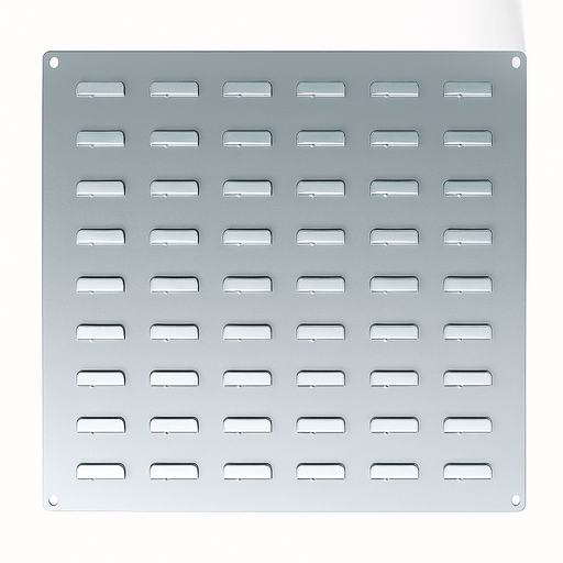 Parts Bins Louvre Backplate 500x500mm, Backplate 500 x 500 LP1, Filstorage