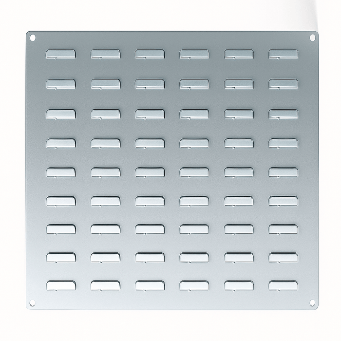 Parts Bins Louvre Backplate 500x500mm, Backplate 500 x 500 LP1, Filstorage