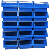 Container Stacking Storage Pick Wall - 15 Supra Bins, 15 x FBSUPRA 8, Filstorage