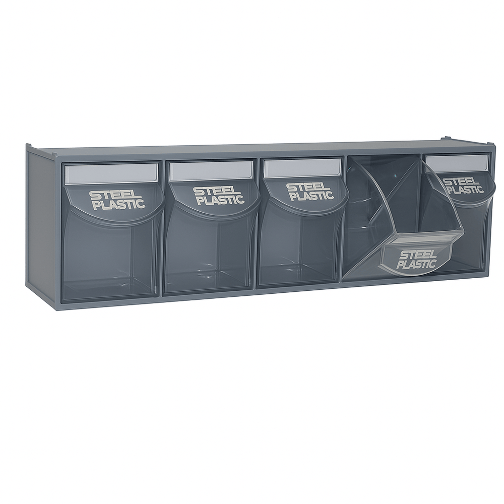 Tilt Bin 5 compartments van storage solutions