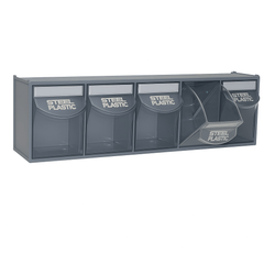 Van Storage Tilt Bin 5 Grey & Locking Bar