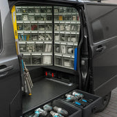 Complete Van Storage Solutions | Tilt Bins in Situ | Filstorage