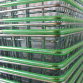 Wire Shopping Baskets with 2 Handles 21L (4 Handle Colours)