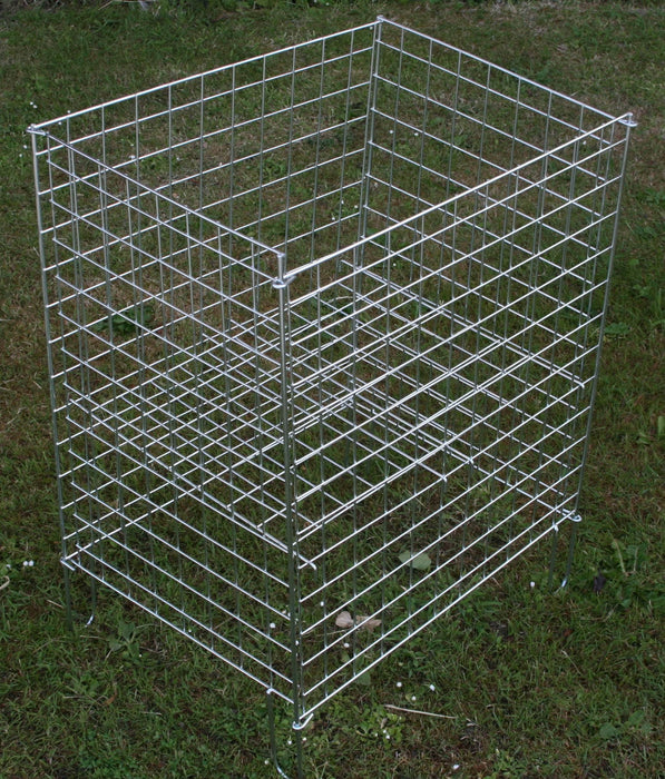 Silver Dump Bin Basket Square (42cm)