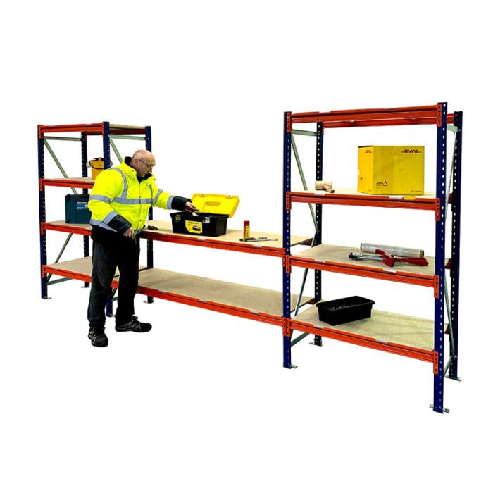 Heavy Duty Warehouse Longspan Workbench Racking Shelving System (500kg per level)