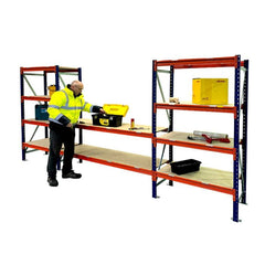 Heavy Duty Warehouse Longspan Workbench Racking Shelving System (500kg per level)