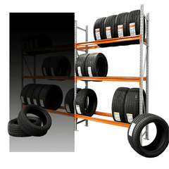 Longspan Tyre Racking Shelving System Add On Extension Bay