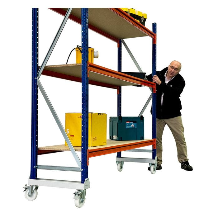 Heavy Duty Warehouse Mobile Longspan Racking Shelving System (400kg per level)