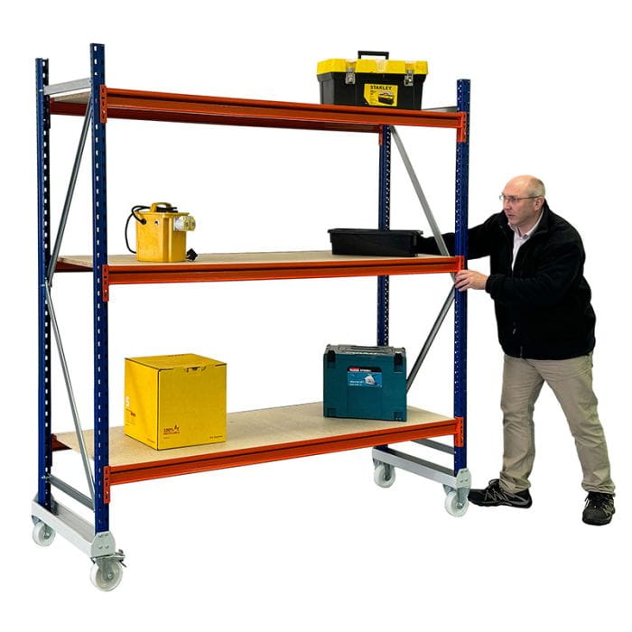 Heavy Duty Warehouse Mobile Longspan Racking Shelving System (400kg per level)