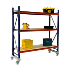 Heavy Duty Warehouse Mobile Longspan Racking Shelving System (400kg per level)