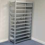 Steel Shelving Unit in situ