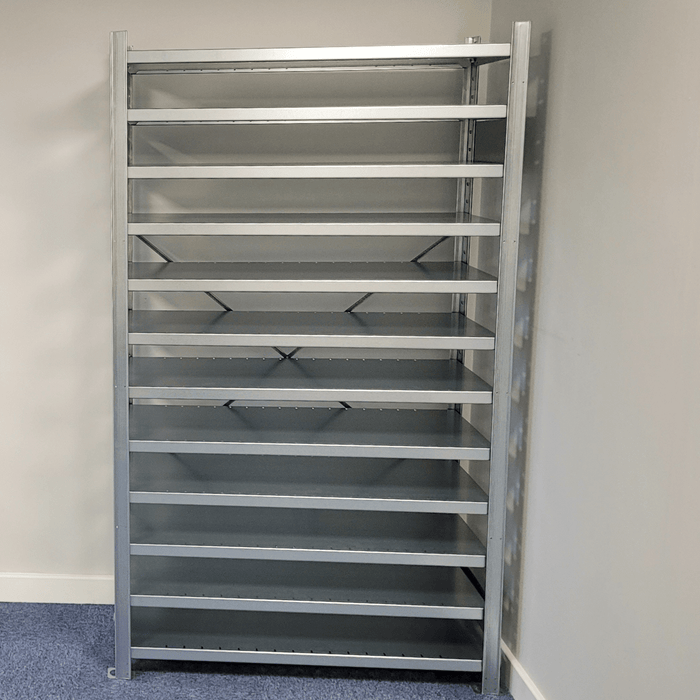 Steel Shelving Unit front view