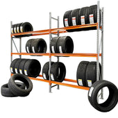 Longspan Tyre Racking Shelving System Starter Bay - Range of Heights, 2m / 1350mm, Filstorage