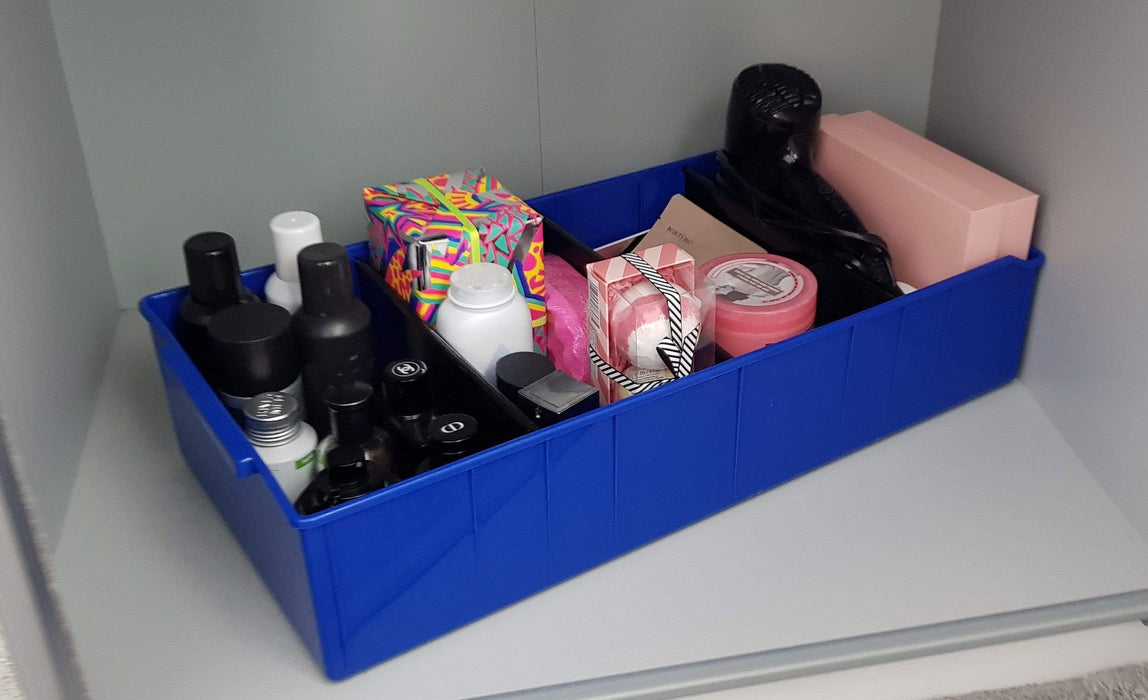 Large Plastic Storage Box Wardrobe & Cupboard Cosmetic Organiser Container - Filstorage