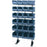 Freestanding Louvre Panel Parts Storage Bin Rack with 24 Bins - Filstorage