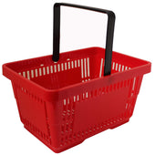 Single Handle Shopping Basket 22L (5 Colours) - Filstorage Red