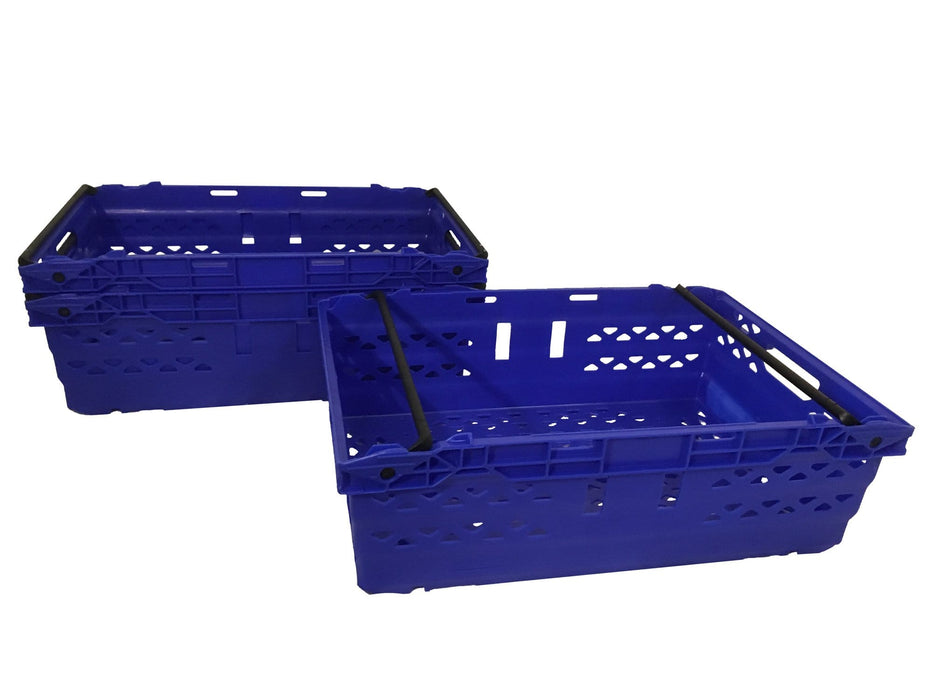 10 x Supermarket Bale Arm Crate (35L) - Filstorage