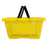 Plastic Shopping Basket 22L - 2 Handles (7 Colours) - Filstorage Yellow