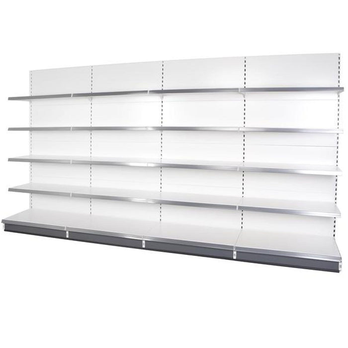 Run of 4 x Wall Bays 2.2m High with Shelves - Filstorage