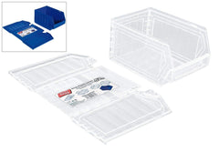 Medium Collapsible Plastic Storage Bins (Pack of 5)