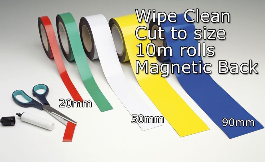 Wipe Clean Magnetic Tape (10m x 50mm) - Filstorage