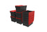 Loadhog Heavy Duty Plastic Storage Container with lid Pack of 85 (Four Colours) - Filstorage