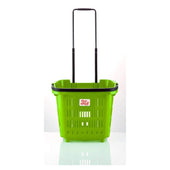 Plastic Shopping Trolley Basket 34L (5 Colours) - Filstorage Lime Green