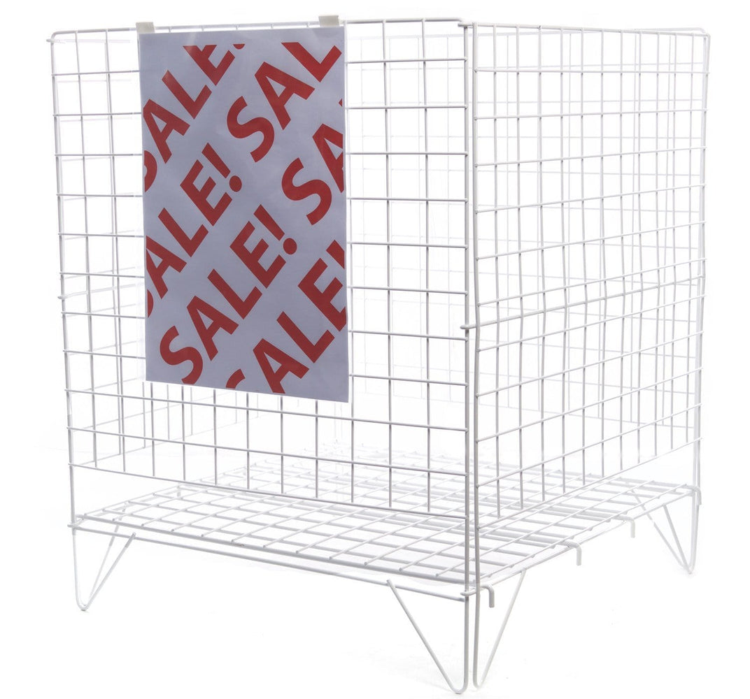 Wire Dump Bin Basket Square (24 inch) - Filstorage