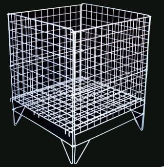 Wire Dump Bin Basket Square (24 inch) - Filstorage