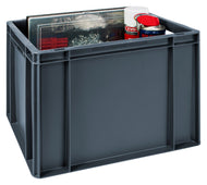Grey Euro Stacking Containers - Filstorage 30L (Pack of 5) 400 x 300 x 320mm