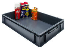 Grey Euro Stacking Containers - Filstorage 22L (Pack of 2) 600 x 400 x 120mm