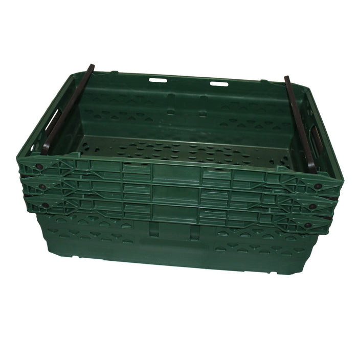 10 x Supermarket Bale Arm Crate (35L) - Filstorage