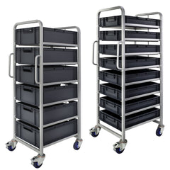 Euro Stacking Container Tray Trolleys