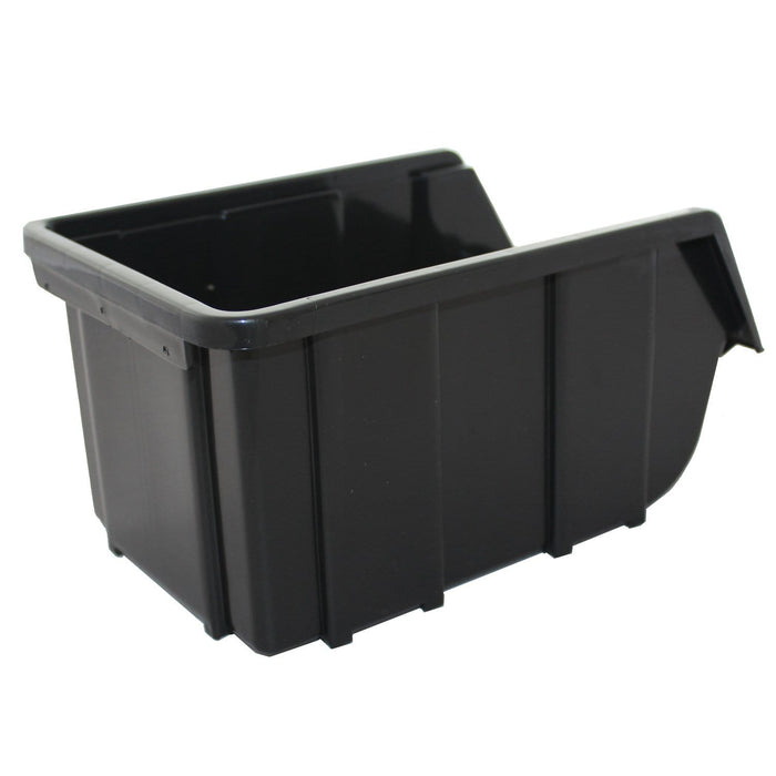 Black Recycled Plastic Parts Storage Bin FB2 - Filstorage