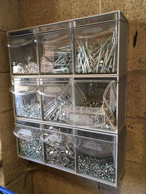 Complete Van Storage Tilt Bin Kit (9 compartments) - Filstorage