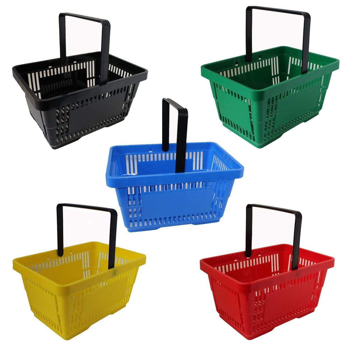 Single Handle Shopping Basket 22L (5 Colours)