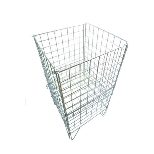 Zinc Plate Dump Bin Basket Square (42cm) - Filstorage