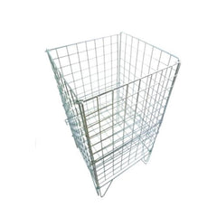 Zinc Plate Dump Bin Basket Square (42cm)