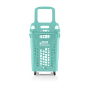 X-Large 4 Wheel Plastic Trolley Basket 65L (4 Colours) - Filstorage Oceanis