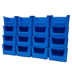 Large Open Front Stacking Storage Picking Wall - Blue