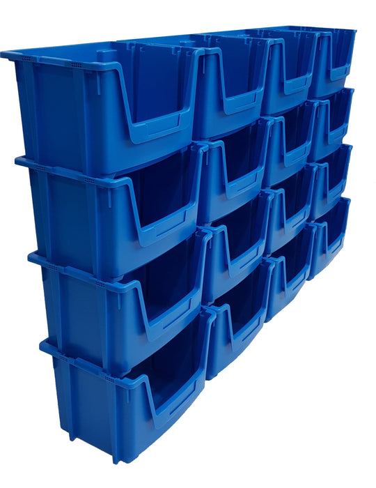 Large Open Front Stacking Storage Picking Wall - Blue - Filstorage