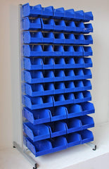 Freestanding Louvre Panel Parts Bin Storage Rack Various Sizes